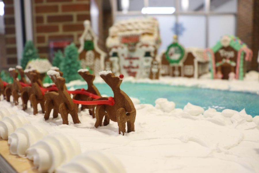 There are various decorations that are a part of this gingerbread village. The students added smaller details to the village with their own designs. The purpose of this activity wasn’t just for fun, but als to enhance the students skills.