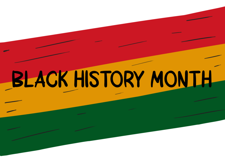 Black History Month colors graphic banner